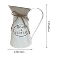 thumbnail image 2 of Metal Pitcher Jug Vase for Flower,Galvanized Metal Pitcher Vase, Farmhouse Rustic Milk Can Flower Vintage Vase Pitcher Decor Kitchen Bathroom Decor for Home, 2 of 6