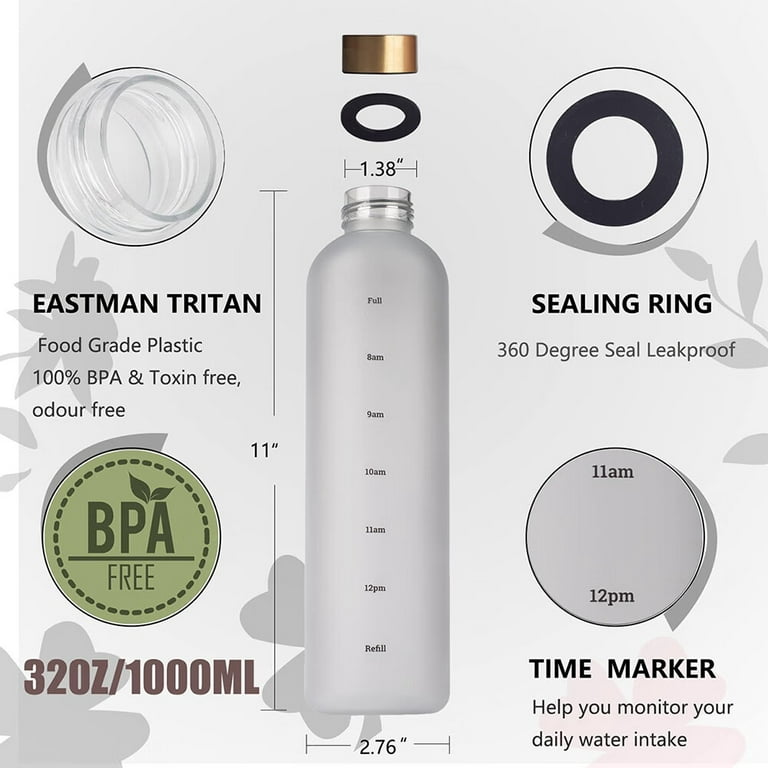 34oz Time Marker Bottle, Track Your Hydration Goals