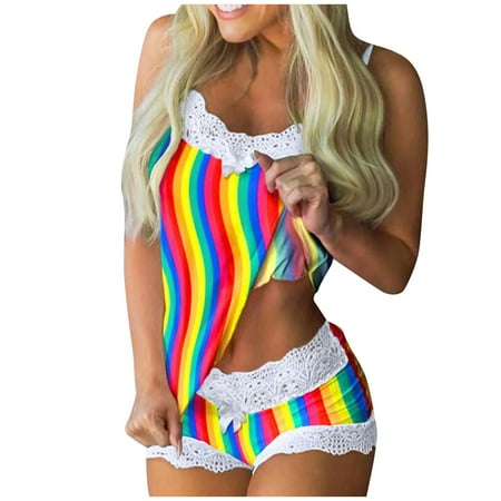 

Shorts for Women Clearance AIEOTT Womens Shorts Women Lace Sexy Lingerie Sleepwear Romper Suit Sleepwear Lace Underwear Summer Savings Gifts Women s Shorts