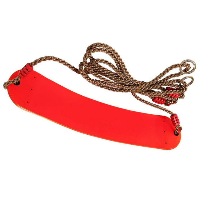 Yinanstore Balançoire Réglable pour Enfants/bébé Intérieur Extérieur avec Corde, Siège Suspendu pour Arbre de Jardin/terrain de Jeu, Jouet de Parc, Rouge
