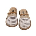 thumbnail image 2 of NexTorq Women's Breathable Linen Mesh Closed Toe Mules, Hollow Out Summer Clogs, Lightweight Casual Slip On Shoes with Adjustable Metal Buckle, White, 39, 2 of 5