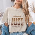thumbnail image 4 of Jollimate Not Perfect Just Forgiven T-Shirt, Christian Wildflower Graphic Tee, Faith Based Women's Shirt, 4 of 6