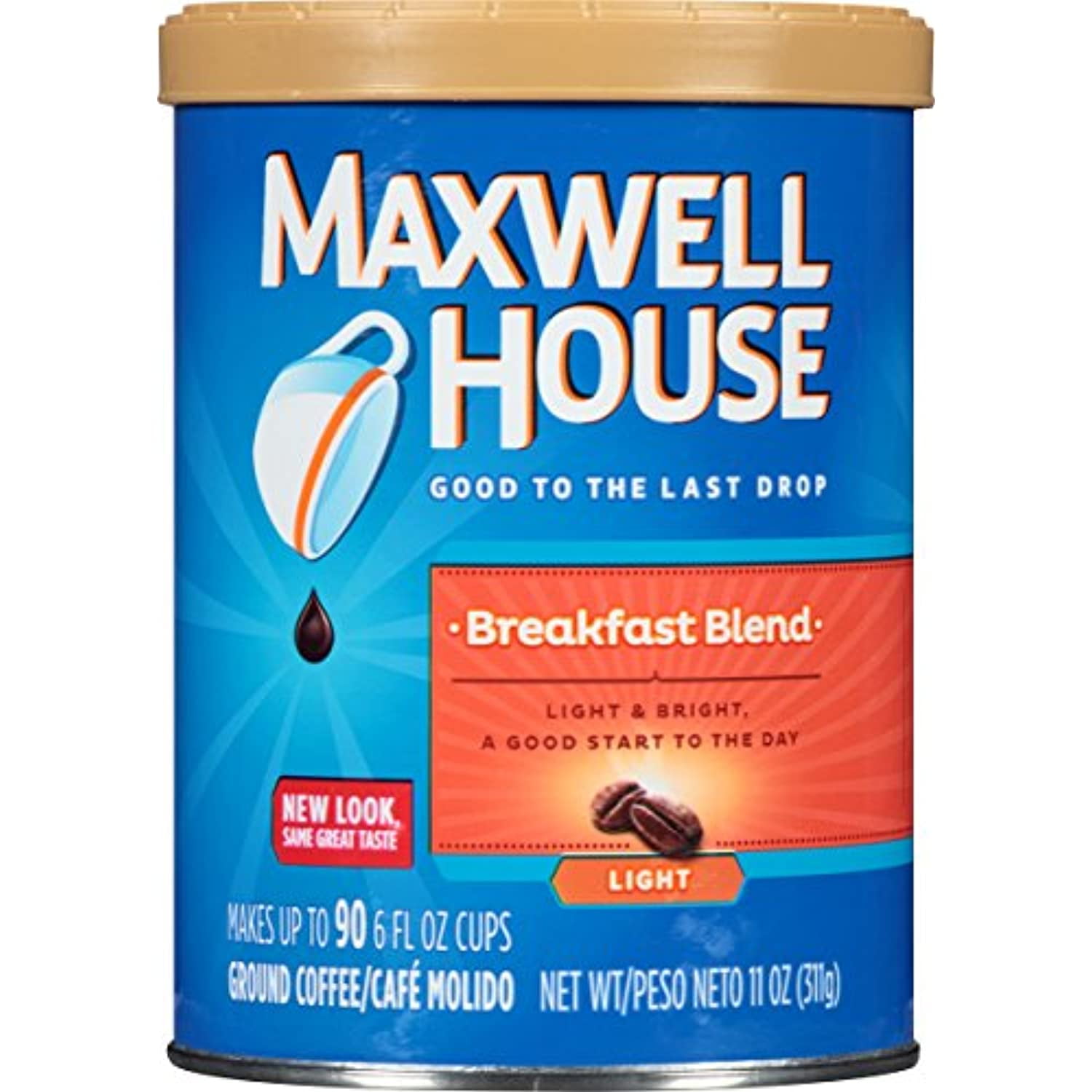 Maxwell House Breakfast Blend Light Roast Ground Coffee (11 Oz