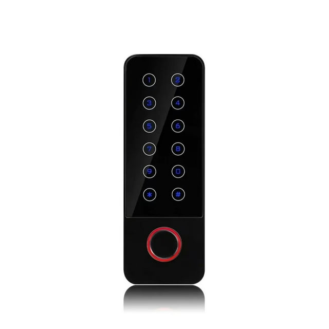 12V Waterproof Wifi Standalone Fingerprint RFID Access Keypad Door Lock System Magnetic Alarm Time