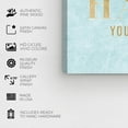 thumbnail image 5 of Wynwood Studio Work Hard Blue Typography and Quotes Wall Art Canvas Print Blue 30x30, 5 of 5