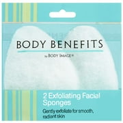 Paris Presents Body Benefits Exfoliating Facial Sponges, 2 ea