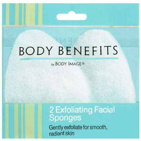 Paris Presents Body Benefits Exfoliating Facial Sponges, 2 ea