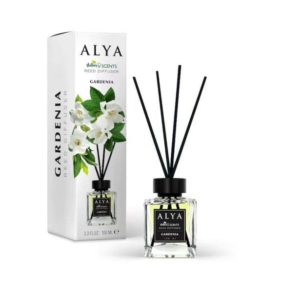 ALYA Gardenia Long-Lasting Reed Diffuser, 100 ml