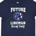 thumbnail image 4 of Inktastic Future Lineman Like Daddy Boys Baby T-Shirt, 4 of 5