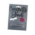 thumbnail image 2 of Tarjeta de felicitación de graduación con portamonedas Saludo de feliz graduación Gris, 2 of 9