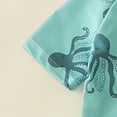 thumbnail image 4 of Ccpelsie Toddler Baby Boy One Piece Swimsuit Short Sleeve Zip Up Bathing Suit Infant Rash Guard Swimwear（Green,2-3 Years), 4 of 6