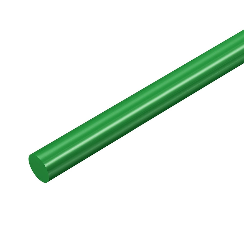 Plastic Round Rod 3/8" Dia 20" Length Green (POM) Polyoxymethylene Rods Engineering Plastic