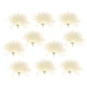 thumbnail image 1 of 10 Pedazos Flor Pompones de Tela Artificiales Decoración Crema, 1 of 7