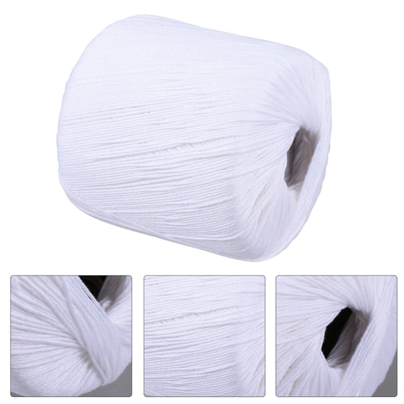 TABLETREANDS 1 Roll Crafts Thin Rope Knitting String For Handicrafts White Durable Easy to Clean