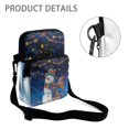 thumbnail image 5 of FUIALDOLG Christmas Snowman Star Print Shoulder Crossbody Pouch Polyester Crossbody Bag for Men, Lightweight Zipper Shoulder Bag Pouch, 5 of 7