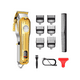 thumbnail image 1 of Maquina Para Cortar Cabello de 6 Peines Dorado con Plata, 1 of 5