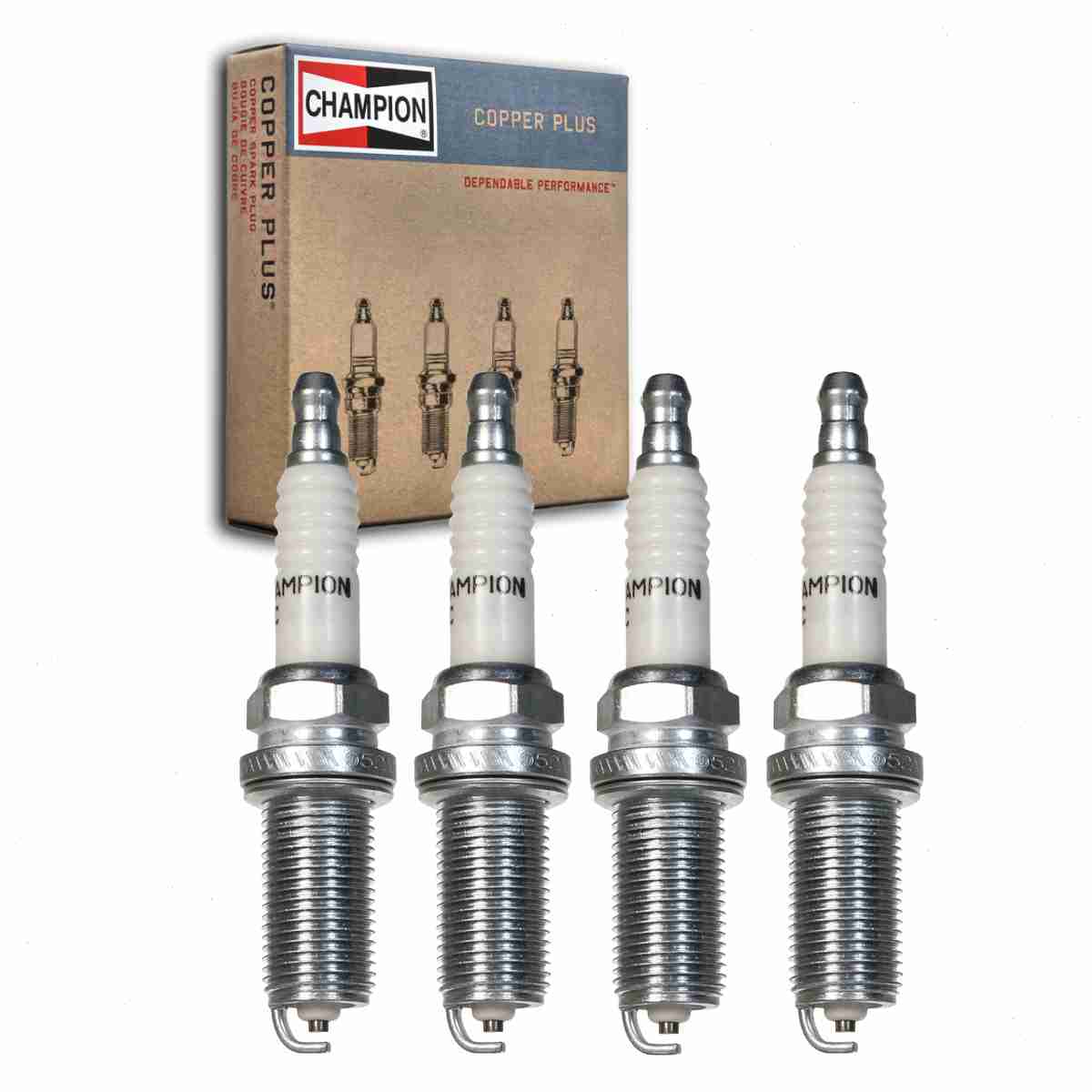 4 pc Champion Copper Plus Spark Plugs compatible with MercedesBenz