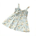 thumbnail image 2 of ATOGUTA Summer Savings Dresses for Toddler Girls Little Daisy Print Summer Savings Cami Princess Dresses Blue, Sizes 12M-5T, 2 of 2