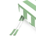 thumbnail image 5 of Jordan Manufacturing 47" x 17" Awning Cucumber Green Stripe Rectangular Outdoor Settee Swing Bench Cushion with Ties and Welt, 5 of 9