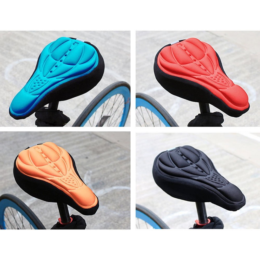 Details about / Bicycle Saddle 3D Soft Bike Seat Cover Comfortable Foam Seat Cushion Cycling Sad