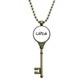 thumbnail image 1 of Special Handwriting English Name LINDA Key Necklace Pendant Tray Embellished Chain, 1 of 3