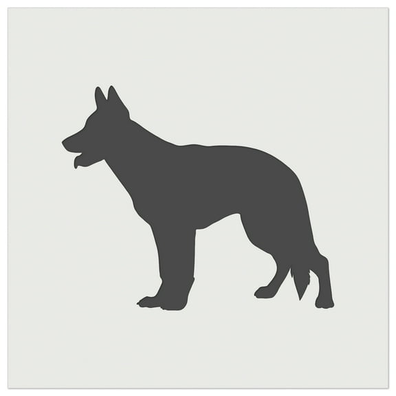 German Shepherd Dog Solid DIY Cookie Wall Craft Stencil - 5.5 Inch