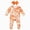 A1117-Orange, variant on Newborn Infant Baby Girl Clothes Embroidery Jumpsuit Romper Bodysuit Halloween Fall Outfits,A1117-Orange