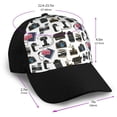 thumbnail image 2 of Yiaed Cool Camera Print Baseball Cap Dad Hat Polo Style Plain Blank Adjustable Size, 2 of 5