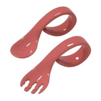 ACDANC 2Pcs Baby Utensils Set Easy Grip Bpa Free Pp Children Self Feeding Learning Spoons Forks Set for Toddler