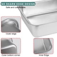 thumbnail image 3 of Extra wide stainless steel litter box for large cats, rabbits, or guinea pigs. High sides, non-stick surface, durable design, easy to clean. 4.0 gallon capacity, silver., 3 of 6