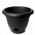 thumbnail image 1 of Bloem 14in Lucca Planter Black LP1400, 1 of 5