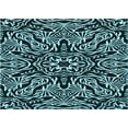 thumbnail image 1 of Ahgly Company Machine Washable Indoor Rectangle Transitional Tiffany Blue Area Rugs, 3' x 5', 1 of 7