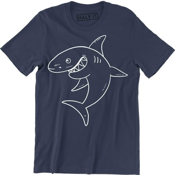 Smiling Wild Great White Shark On Deep Sea Women's Gift T-Shirt