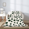 thumbnail image 2 of Hirioo Abstract Green Polka Dot for Flannel Blanket, Cozy and Warm Throw for Bed or Couch ,Perfect for All Seasons-60"x50", 2 of 6