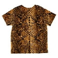 thumbnail image 2 of Halloween Desert Brown Snake Snakeskin Costume All Over Toddler T Shirt Multi 6T, 2 of 2