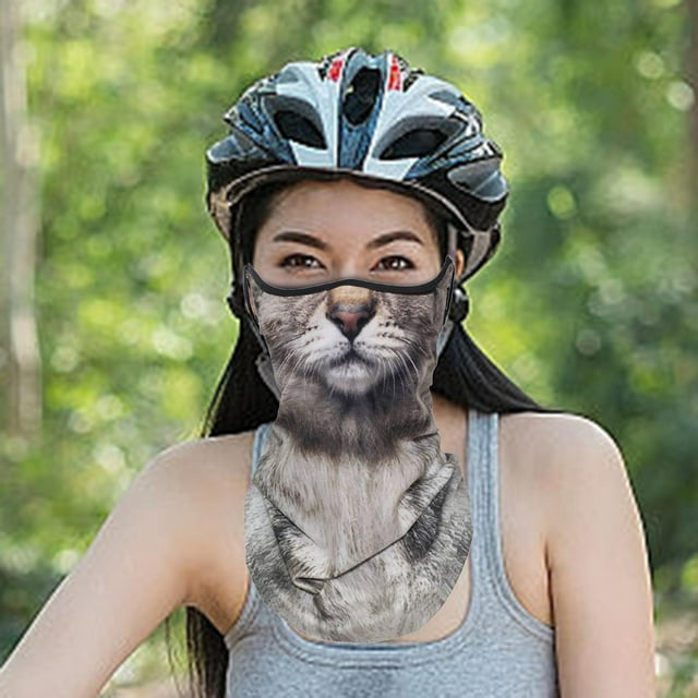 Colaxi Cache-Cou Rafraîchissant Visage Doux Protection Solaire Bandana Visage Protection Solaire Couvre-Visage pour Femmes Hommes Été Pêche Cyclisme F