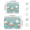 thumbnail image 3 of Seastar Seashells Dish Drying Mat Microfiber Kitchen Pad Large Counter Absorbent Dish Mats Drainer Rack 18"x24", 3 of 7