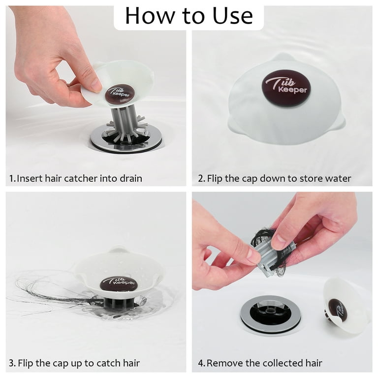 LinesOne Portable Steel Hair Catcher, Standard Strainer Drain Protector from Clog for Bathroom, Kitchen, Shower 3 Inches