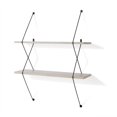 thumbnail image 5 of Danya B. WL201 Two Level Grey Shelving System with Black Wire Brackets, 5 of 5
