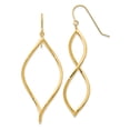 thumbnail image 1 of 14k Yellow Gold Twisted Drop Earrings Dangle, 1 of 7