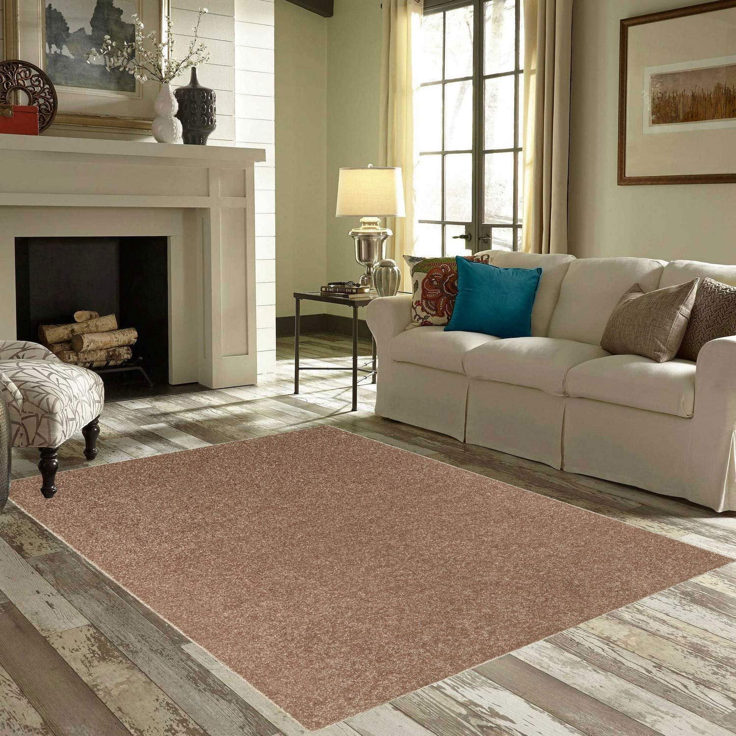 Ambiant Galaxy Way Pet Friendly Area Rugs Brown - 4' x 6'