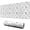 Cat Line Art, variant on 31.5x11.8 Inch Gaming Mouse Pad, Non-Slip Stitched Rubber Desk Mat for Desktop & Laptop,Cat Line Art White Pattern