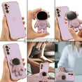 thumbnail image 6 of for Samsung Galaxy A15 4G/5G Case Cute 6D Astronaut Case with Stand Function Luxury Plating Case Cover Slim Fit Soft TPU Shockproof Bumper Protective Electroplated Case for Girls Boys,Purple, 6 of 12