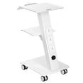 thumbnail image 1 of STAWAY Chariot de Laboratoire - Chariot Roulant à 3 Niveaux avec Douille Intégrée, Capacité de 220 lbs, Chariot Mobile en Métal Réglable pour Laboratoire, Clinique, Salon - Roues Pivotantes à 360°, 1 of 9
