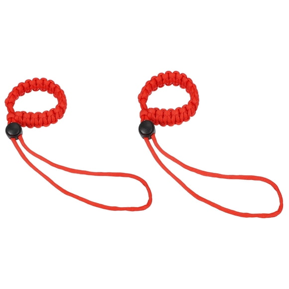 Uxcell 2pcs Camera Wrist Strap - Paracord Camera Hand Strap Adjustable Wrist Lanyard Bracelet for DSLR/SLR/Digital Camera, Red