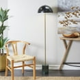 thumbnail image 2 of DecMode 62" Umbrella Style Black Floor Lamp with Black Metal Shade, 2 of 7