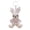 A, variant on Faux Pearl Bear Rabbit Keychain Pendant Handmade Braided Lightweight Charm Key Chain Backpack Bag Accessory