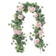 thumbnail image 5 of Arreglo floral de enredaderas artificiales, hebras versátiles de eucalipto sintético Rosa, 5 of 9