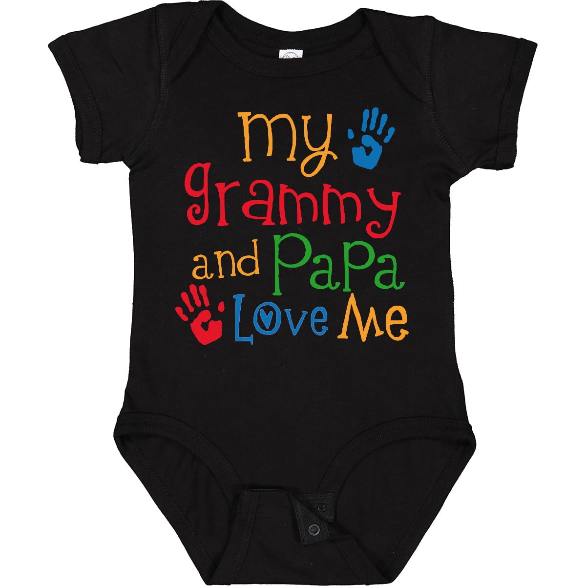 Inktastic Grammy and Papa Love Me Boys or Girls Baby Bodysuit