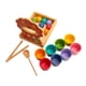 thumbnail image 5 of Juego de emparejamiento educativo de bolas de madera en tazas, juego de mesa para clasificar y contar colores, juguetes de bolas de madera para niños, 5 of 9